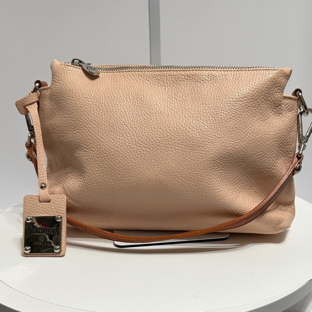 EUC Valentina Italia Blush Pink Shoulder Bag Beautiful